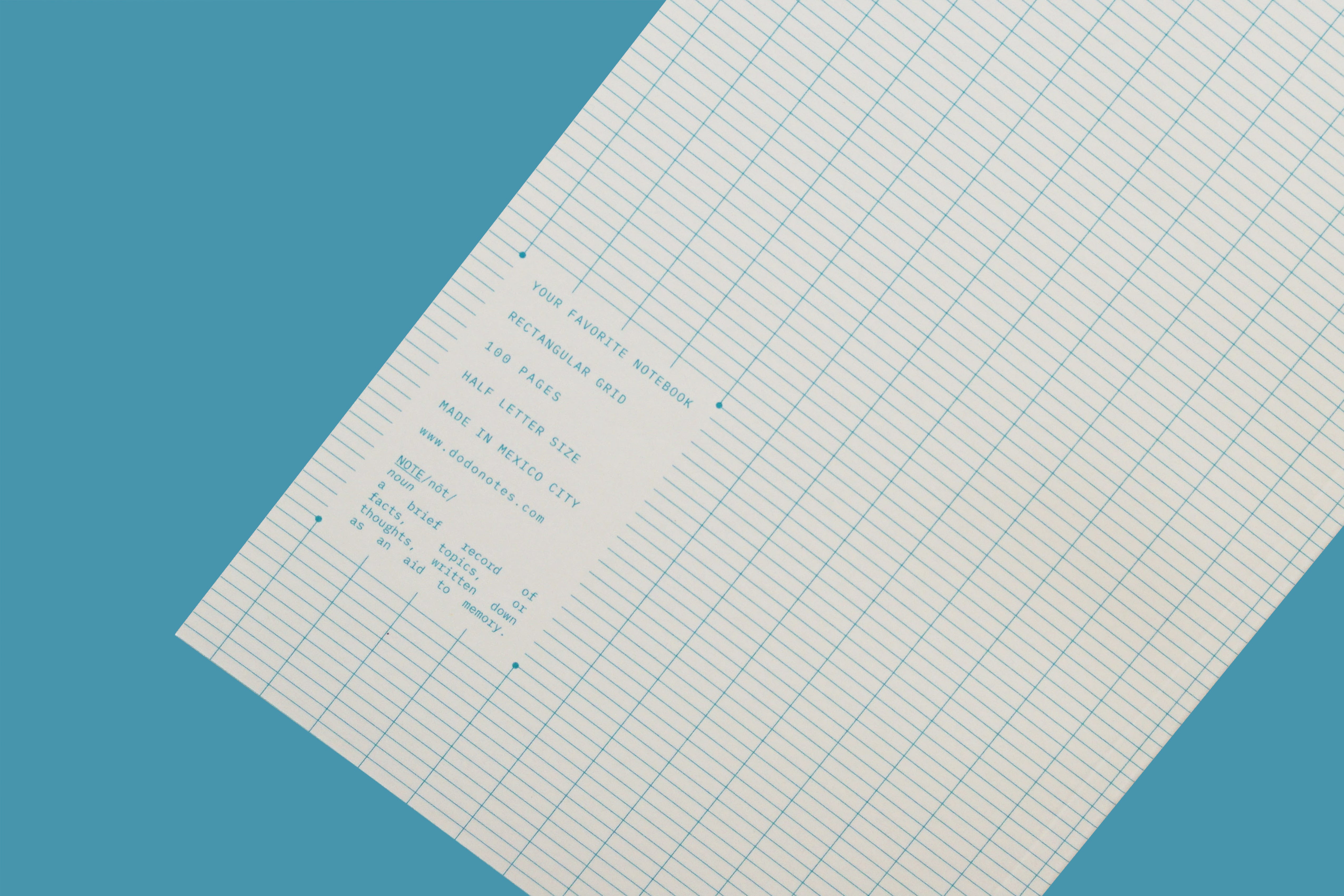 Dodo Notes NOTEBOOK NO. 1 AZUL – dodonotes